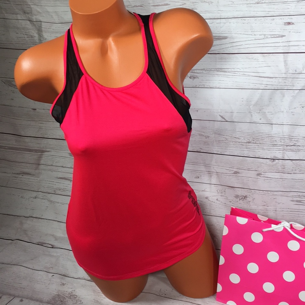 NWT vs pink open back shirt sz small